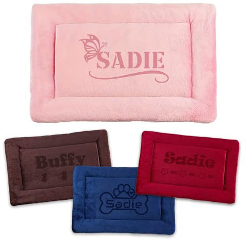 xrlsg Personalisierte Hundematte maßgeschneiderte Hundebett für den Zwinger waschbare Haustier-Schlafmatte Geschenk für Hunde- und Katzenliebhaber