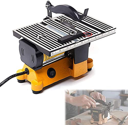 Scie de table pour un usage domestique – Petite scie électrique portable pour couper du bois, du métal souple et du carrelage – Scie circulaire silencieuse pour projets de bricolage
