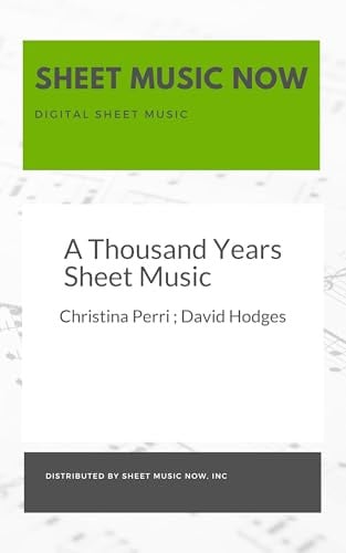 A Thousand Years Sheet Music