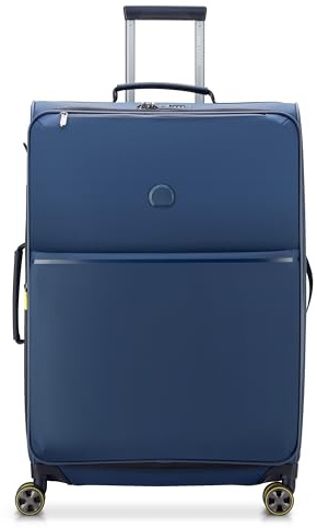 DELSEY Paris – Turenne Soft – weicher Koffer erweiterbar – 76 cm x 50 cm x 33 cm – XL – Blau