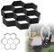 UISEBRT Pflastersteine,Sechseckig Beton Gießform,DIY Pflasterform für Beton,Zement,für das Basteln Garten,Weg,Menschen,29x28x4.4cm 1PC