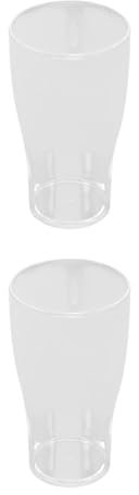 BESTOYARD 2 Pz Boccale Di Birra Contenitori Per Bevande Da Ufficio Tazza Bicchiere D'acqua Pratico Bicchiere Per Bevande Tazza Versatile Tazza Portatile Pc Transparent Riutilizzabile
