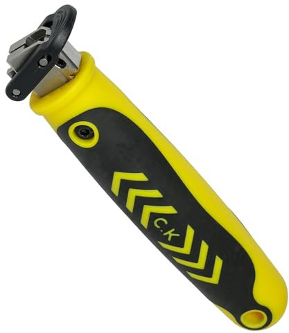 C.K Tools Universal Multi File & Saw Handle, Robust Quick Change Technology for Files & Hand Saw Blades, Ergonomic Grip, Reciprocating & Hacksaw Blade Compatible, 6 and 8 Tang, Handsaw, CK T0820-1