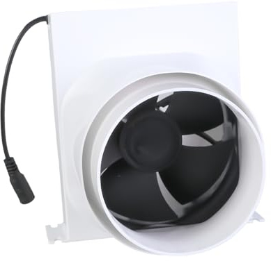 Dasbsug 110mm Duct Fan Powerful Inline Extractor 12V Duct Blower Indoor Air Exhaust Boosters For Workshop Basement Tent Quiet Filter