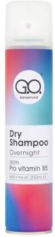G.O. Advanced Dry Shampoo Overnight with Pro-Vitamin B5 200ml | Refresh & Nourish While You Sleep | No Water Needed | Lightweight & Residue-Free | Suitable for All Hair Types