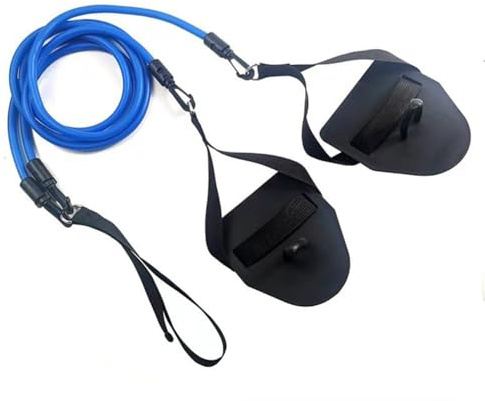 Homeponnew Dryland Schwimmtrainer, Schwimmarme, Krafttrainer, 19 x 16 x 7 cm, Dryland-Schwimmen, geeignet für drinnen und draußen, vielseitig einsetzbar, geeignet für verschiedene Umgebungen, Blau, 18