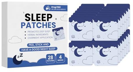 Overnight Relaxation Decals, Transdermal Wellness Tape für Reisende mit beruhigenden Kräutern, nicht schläfrige Haut Anwendung mit Deep Rest Technologie, Geschenk, Box mit 28 Einheiten