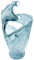 Vase en verre de Murano bleu clair modèle Onde par Tammaro Home