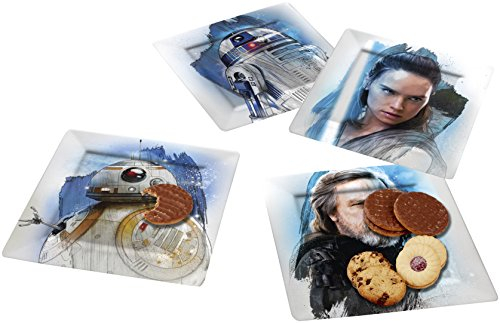 Funko SW05484 Star Wars EPVIII: Plate Set: The Resistance, Melamine, Multi-Colour, 20.5 x 20.5 x 4.5 cm