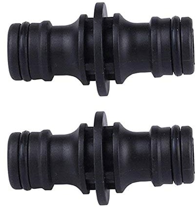 TOPWAYS 2 Pack Double Male Hose End Connector Extender for Join Garden Hose Pipe Tube