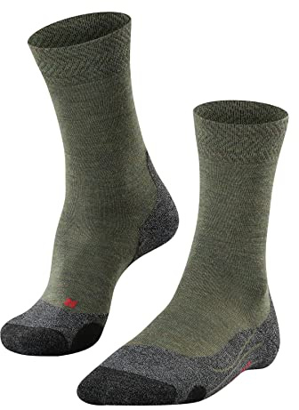 FALKE Herren TK2 Melange Wandersocken atmungsaktiv schnelltrocknende klimaregulierende geruchshemmende Wolle Funktionsmaterial mittelstarke Polsterung antiblasen warm Trekkingsocken Thermo 1 Paar