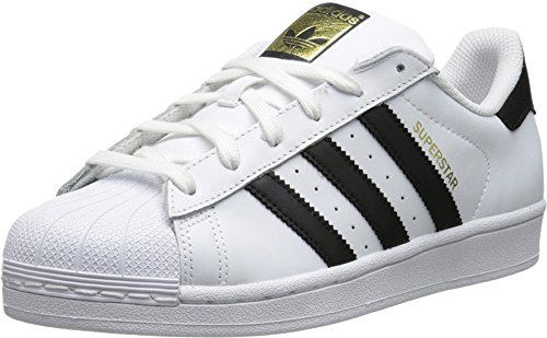 adidas Originals Women's Superstar Sneaker, White/Black/White, 9 UK