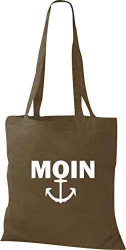 Shirtinstyle Stoffbeutel, Farbe Moin Anker, Baumwolltasche, Beutel, Farbe Olive