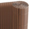 Ribelli® PVC Sichtschutzmatte mit Steg, extra stabil Sichtschutzzaun Sichtschutz Zaun Balkon Windschutz (100 x 400 cm, braun)