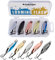 THKFISH Fishing Lures Trout Lures Fishing Spoons Lures for Trout Pike Bass Crappie Walleye Color C 10.5g(3/8oz) 5pcs