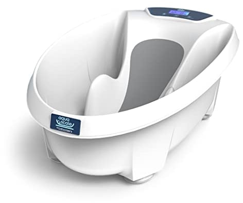 AquaScale V3 Next Generation Digital Baby Bath, White
