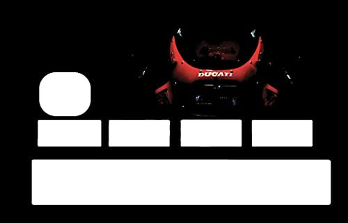 Sticker CB Ducati zum Personalisieren Ihrer blauen Karte nach Lust der Zeit.