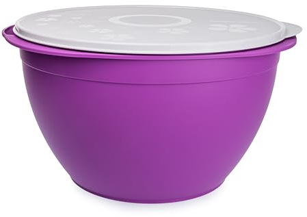 TUPPERWARE Omas Beste Schüssel 10L Lila Jumbo Schüssel XXL SALATBAR + Box Gelb