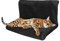 ZYBUX - Cat and Dog Radiator Bed - Warm and Cosy Pet Radiator Bed with a Durable Cat Accessories Metal Frame and Comfortable Faux Fur Cover - Ideal for Cats and even Small Dogs and Puppies (Black)