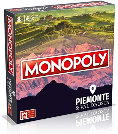 Hasbro Monopoly Die Dörfer Italiens Piemont und Val d'aosta Brettspiel 2 Spieler ab 7 Jahren Kinder