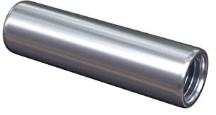 Lot de 10 manchons filetés ronds - Inoxydable - Écrous de raccordement, écrous longs, douilles filetées, manchons d'écartement, entretoises, douilles filetées (M6 x 20)
