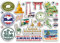 A5-Aufkleberbogen, Thailand, Vinyl-Aufkleber, Asien, Thailand, Landmarken, Urlaub, Stempel, Sommerkarte, Flagge, Reisen, Stadt, Gepäck, Scrapbooking, #79020