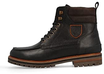 Pantofola d`ORO Massi Uomo High Boots Logostickerei Lederkombination Uni Pantofola d'oro Leder Schuhe Herren