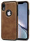 AIOVETEAB Hülle für iPhone XR Premium PU Leder Anti-Rutsch Anti-Kratzer Stoßfest Vollständige Schutzhülle Handyhüllen Case Cover Kompatibel mit iPhone XR (Braun)