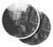 Vinyl Round Stickers (Set of 2) 10cm - BW - Microphone Singer Band for Laptops, Tablets, Luggage, Scrap Booking, Fridges #37414