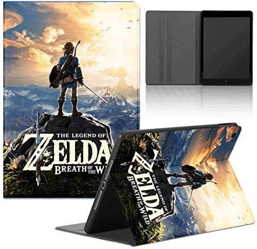 Funda Tablet para Lenovo Tab M10 FHD Plus Gen 2 10.3 TB-X606 X606F,Cárcasa con The Legend of Zelda Breath of The Wild Patrón PU Cuero Flip con Función de Soporte Suave TPU Cubierta Trasera Cover,01