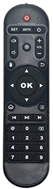 X33-005 Reemplazar el Control Remoto Apto para Android TV Box MXQ Pro, MX10, T95M, T95Q. T9. T95mini mx9 H96 H96 Pro+ H96max x96mini x96max v88 hk1max hk1play X96 Air A95X R2