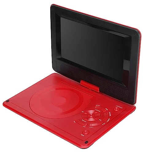 Reproductor de DVD Portátil 8.5 Pulgadas Gran Pantalla Entrada/Salida USB/SD/AV Lector Tarjetas Integrado TV Completo PAL/NTSC/SECAM