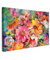 MuchoWow© Bilder Groß 120x80 cm XXL Wohnzimmer Deko Modern Wandbild Foto auf Leinwand Bild Schlafzimmer Room Decor Geschenke Kunstdruck - Bunt - Blumen – Kunst – Malerei – Botanik