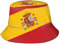 NLWQEKV Sombrero de Cubo Ligero con Bandera de España para Hombres y Mujeres, Sombreros de Sol, Sombreros de Pescador, Sombreros de Viaje, Senderismo, Gorras de Playa