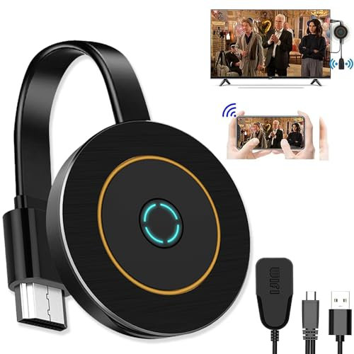 Mokeum Dongle per display wireless, 4K2.4G HDMI Mirroring Display Dongle WifiHDMI adattatore connettore, mirroring schermo HDMI per PC/tablet/telefono a display HD TV proiettore