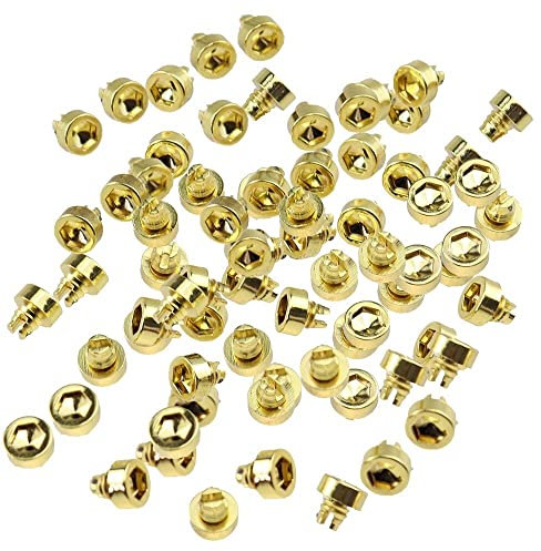 100 pièces/ensemble 7.5mm Rivets de roue de voiture remplacement en plastique clou écrous de pneu goujons boulons Rivets for décoration de lèvre de jante de voiture des pièces de rechange (Color : Go