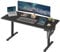 SONGMICS Höhenverstellbarer Schreibtisch elektrisch, 160 x 70 cm, Verstellbarer Tisch, Memory-Funktion für 4 Höhen, für Büro, tintenschwarz LSD136B01