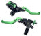 Mabutingti Mabutingti Upgrade 7/8 22mm Universale Pompa Cilindro Maestro Freno Leva frizione Sinistra Destra Set Compatibile con Polaris Yama-ha Suzuki Honda Kawa-saki Moto (Verde)
