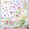HEKOBAG 9 Blatt Fensteraufkleber Blumen Doppelseitige Fensterbilder Frühling Tulpen Selbstklebend Fenstersticker Schmetterlinge Frühlingsblumen Fensterbild Fenster Aufkleber Deko für Schlafzimmer