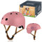 LIONELO Casque Protecteur de Vélo pour Enfants, Réglable 50 à 56 cm, Protège-Menton, Casque Certifié Intertek pour Filles et Garçons, Taille S (Pink)