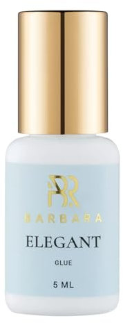 Colla Professionale Extension Ciglia Barbara Elegant | Adesione Rapida in 1 Sec. | Tenuta Fino a 8 Sett. | Ideale per One to One e Volume | Trattamento Rapido | Alta Qualità | Fumi Minimi (5ml)