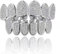 Diamant Silber Grillz Gold Zähne Grills für Zähne Diamant Vampir Zähne Grillz Vergoldet Glänzend Hip Hop Zähne Grillz Diamant Gold Grillz, Medium, Nicht-Edelmetall, Zirkonia
