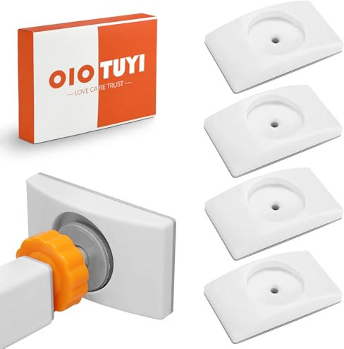 OioTuyi 4 Stück Wandschutz Pads für Treppengitter und Türgitter - Kein Bohren erforderlich - Färbt Nicht ab - Sicherheitsschutz für Kinder und Haustiere