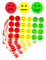 DLPRK 20 Stück Smiley Aufkleber für Präsentationskarten, Smiley Gesicht Cartoon Ausdruck Aufkleber, DIY niedliche Aufkleber