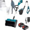 Pala da Neve a Batteria, spazzaneve Elettrico Portatile, spazzaneve Senza Fili con Manico Regolabile, spazzaneve Ricaricabile, per Patio, Parco Giochi, Fattoria, 2 batterie