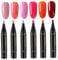 Nail Pen Set, 6PCS Nail Polish Pens, Quicky Drying Nail Varnish Pens, Soak Off One Step DIY Nail Art Pens, Nail Varnish Pens