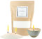 CANDELLY Kerzensand mit Docht - 1000g inkl. 30 Dochte – Kerzensand mit Docht - Hochwertiger Kerzensand aus Palmenwachs – Paraffinfrei – Tolles Geschenk – Kerzen selbst gestalten – 100% Natürlich