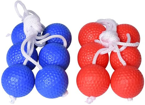 Pumwoy 6 Pairs Leitergolf Bälle, 14.75 Zoll Leiter Golfball für Leiterspiel, Leiter-Golfball für Wurfspiele Ersatzbälle für Leiter, Outdoor Game Leiter-Wurfbolas für Erwachsene und Kinder