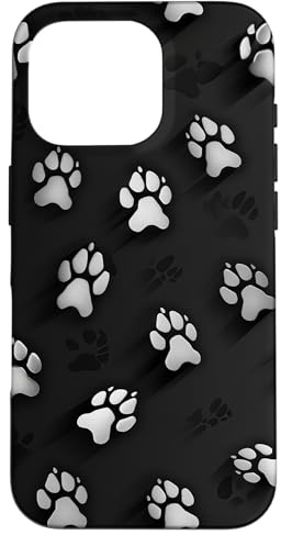 Dog Paw Print Case for iPhone 16 Pro