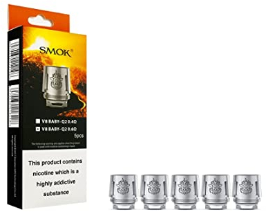 Nueva versión de cabezas SMOK TFV8 BABY BEAST - Q2 0.6 Ohm, Este producto no contiene nicotina ni tabaco